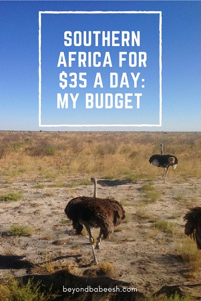 How much money I spent in Africa